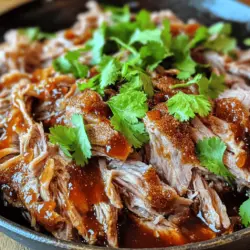 When making oven roasted pulled pork, the right ingredients matter. You want a cut of meat that is rich and fatty. I recommend using a pork shoulder, also known as Boston butt. This cut has great flavor and breaks down well during cooking.