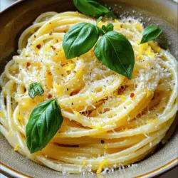 The spaghetti limone recipe is simple but packed with flavor. You need just a few fresh ingredients to make this dish shine.