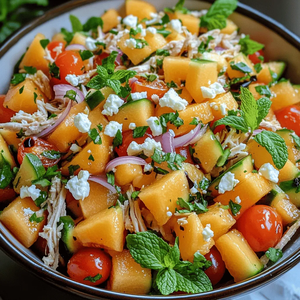 Turkey melon salad is a great choice for summer meals. It combines turkey and melon, which are both light and refreshing. The turkey brings protein, while the melon adds sweetness. Together, they create a balance of flavors that delights the palate.