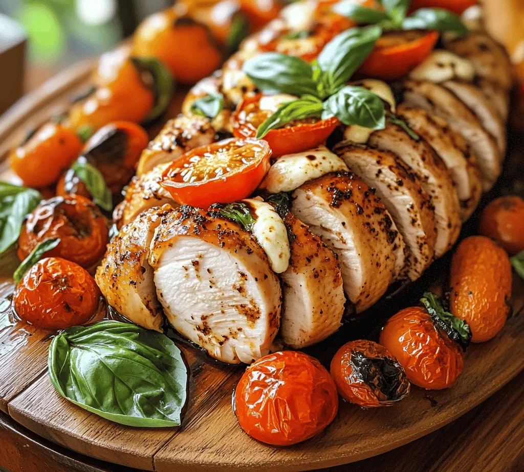 Caprese Hasselback Chicken is a delightful dish that combines the classic flavors of a Caprese salad—fresh tomatoes, creamy mozzarella, aromatic basil—with the succulent juiciness of chicken. This innovative recipe elevates the traditional Caprese experience, offering a stunning presentation that is sure to impress at any dinner table. The Hasselback technique not only enhances the flavor profile but also adds a unique visual appeal, making it a perfect centerpiece for gatherings or a special family meal.