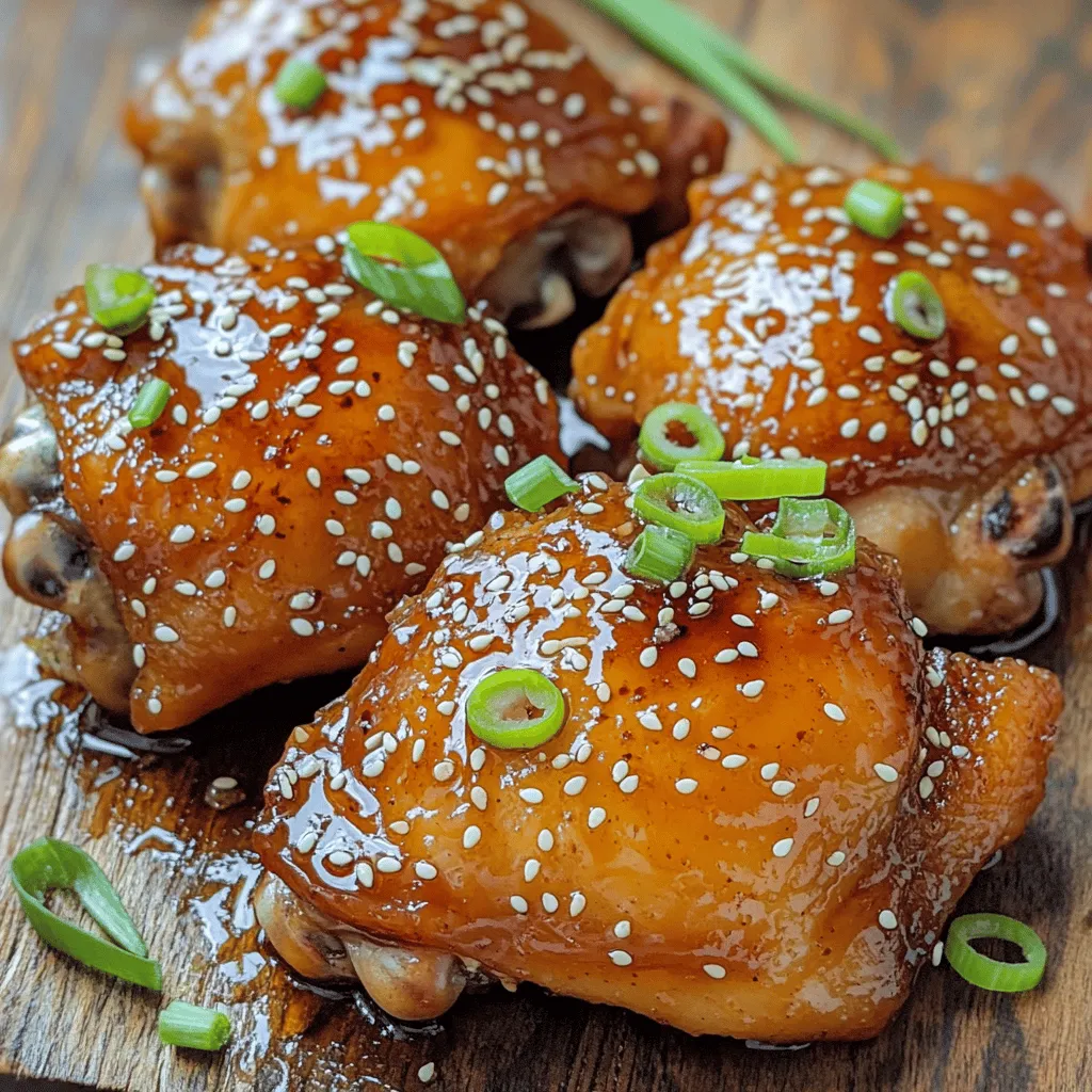 To make honey garlic chicken, you need some key items. The first is chicken. I recommend using boneless, skinless chicken thighs for the best flavor. They stay juicy and tender during cooking.