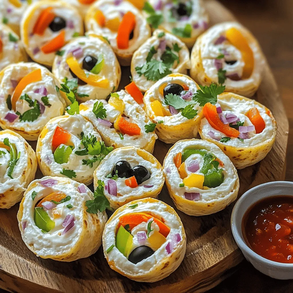 Cream cheese tortilla bites are tasty snacks made with soft cream cheese and fresh veggies. I love how easy they are to make! You can whip them up in just 30 minutes. This recipe is great for parties or casual gatherings.