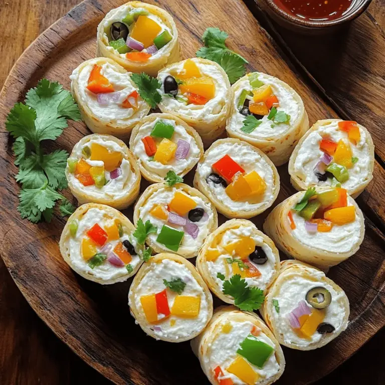 Cream cheese tortilla bites are tasty snacks made with soft cream cheese and fresh veggies. I love how easy they are to make! You can whip them up in just 30 minutes. This recipe is great for parties or casual gatherings.