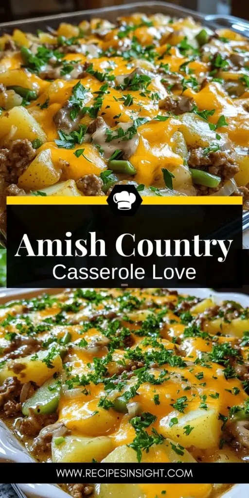 Get ready to enjoy a delicious family meal with this easy Amish Country Casserole recipe! Combining ground beef, diced potatoes, green beans, and creamy mushroom soup, this dish is not only hearty but also comforting. Perfect for gatherings, it can be customized with different proteins or veggies to suit your taste. Explore the step-by-step instructions and tasty variations in the blog post, and make this filling casserole today!