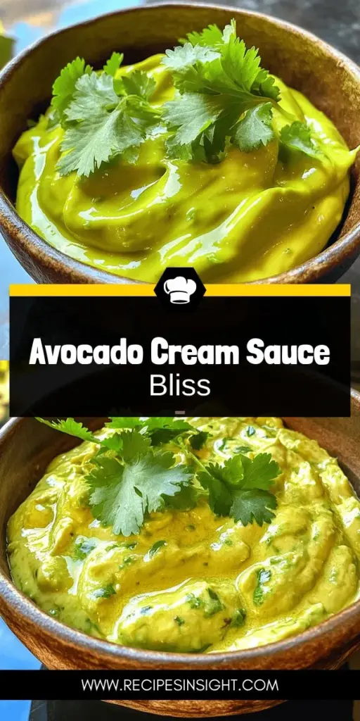 Elevate your meals with the deliciously creamy Avocado Dreamy Cream Sauce! This versatile sauce is perfect as a dip, dressing, or topping for tacos, salads, and grilled meats. Made with ripe avocados, Greek yogurt, fresh lime juice, and garlic, it’s packed with nutrients and flavor. Discover how easy it is to whip up this healthy delight in your kitchen. Click through to explore the full recipe and tips for serving!