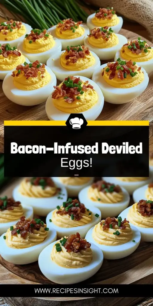 Elevate your gatherings with Bacon Bliss Deviled Eggs, a savory twist on the classic favorite! This recipe introduces deliciously crispy bacon into a creamy filling, creating a mouthwatering appetizer that will leave your guests wanting more. Discover how easy it is to make these tasty treats with our step-by-step instructions. Click through to explore the full recipe and impress your friends at your next celebration!