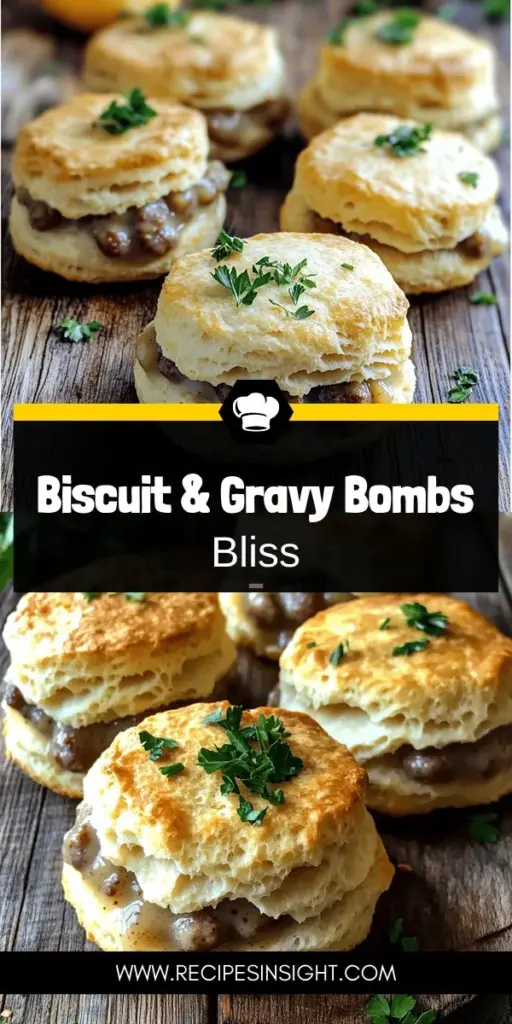 Indulge in the ultimate comfort food with our Seasoned Biscuits and Gravy Bombs! These delightful bites feature flaky biscuits enveloping rich sausage gravy, making them perfect for breakfast, brunch, or a snack. Easy to prepare and bursting with flavor, they're sure to impress your family and friends. Dive into our step-by-step recipe and discover how to create this delicious twist on a classic dish. Click through now to explore the full recipe!