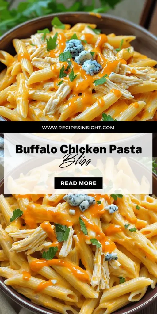 Savor the deliciousness of Creamy Buffalo Chicken Pasta, a perfect blend of spicy buffalo sauce and rich cream that turns ordinary pasta into a comfort food delight. Quick and easy to prepare, this versatile recipe is ideal for busy weeknights or special gatherings. Customize it to your liking and watch it become a family favorite. Click through to discover the full recipe and elevate your dinner table with this mouthwatering dish!