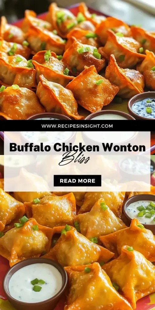 Impress your guests with irresistible Buffalo Chicken Wontons, an easy appetizer packed with flavor! Discover how to make the perfect filling using shredded chicken and cream cheese, and learn expert folding techniques to ensure a crispy bite every time. Explore delicious dipping sauces and creative variations to customize your wontons. Ready to elevate your appetizer game? Click through for the full recipe and start creating these tasty treats today!