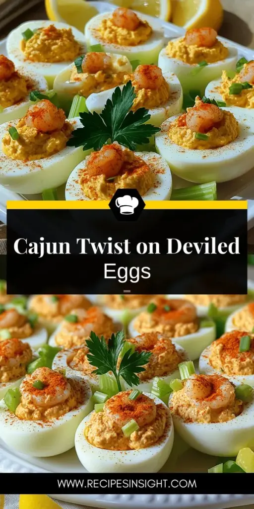 Elevate your appetizer game with Cajun Shrimp Deviled Eggs, a delicious twist on a classic favorite! This vibrant dish combines creamy deviled eggs with zesty Cajun spices and succulent shrimp, perfect for any gathering or casual snack. Discover the simple steps to make these unforgettable bites that will have your guests craving more. Click through now to explore the full recipe and impress everyone at your next event!