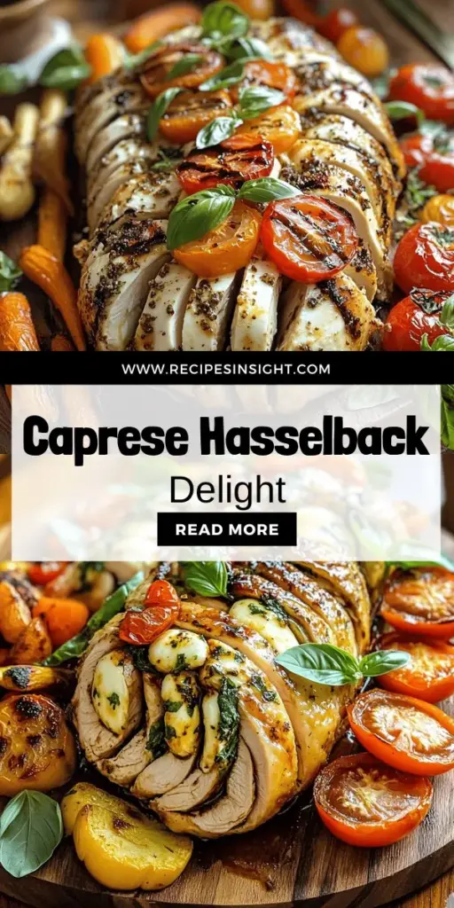 Elevate your dinner with this flavorful Caprese Hasselback Chicken recipe! Combining juicy chicken with fresh tomatoes, creamy mozzarella, and fragrant basil, this dish is not only visually stunning but also packed with nutrition. Discover the Hasselback technique that infuses each bite with mouthwatering flavors, making it perfect for gatherings or family meals. Click through for step-by-step instructions and impress your loved ones with this delightful culinary creation!