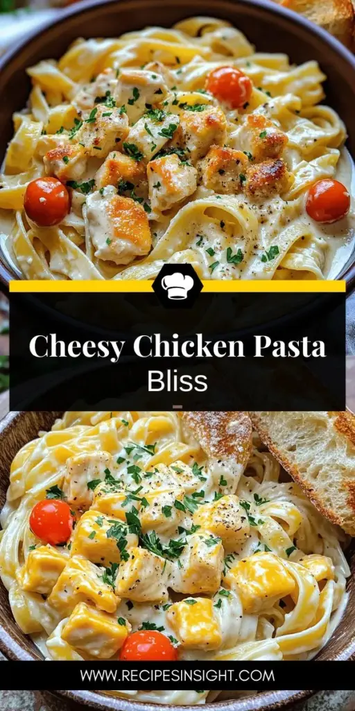 Indulge in the rich flavors of Creamy White Cheddar Chicken Pasta Delight! This comforting dish features fettuccine enveloped in a luscious white cheddar sauce, perfectly balanced with tender chicken and fresh cherry tomatoes. It's the ultimate choice for cozy dinners or special occasions. Ready to wow your family with an easy, delicious recipe? Click through to explore the full recipe and bring this creamy delight to your table tonight!