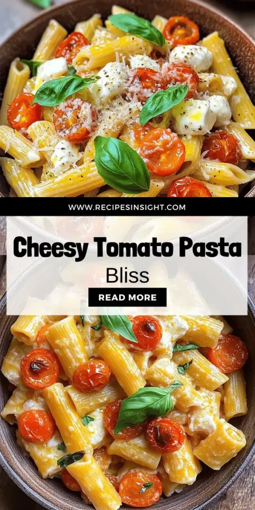 Indulge in a warm and comforting dinner with Cheese Roasted Tomato Pasta! This delicious recipe blends creamy cheese with sweet roasted tomatoes, creating a mouthwatering dish. Discover essential ingredients, roasting techniques, and easy step-by-step instructions that will have you impressing guests or enjoying a cozy night in. Don't miss out on the chance to elevate your dinner experience—click through to explore the full recipe and start cooking today!