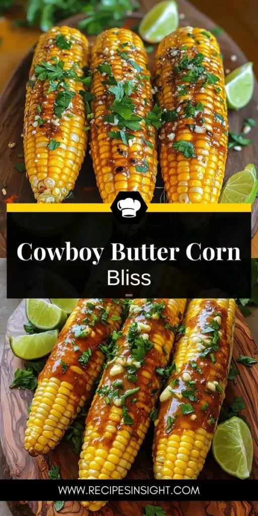 Elevate your summer gatherings with this flavorful Cowboy Butter Roasted Corn recipe! Enjoy sweet, juicy corn roasted to perfection and slathered in a rich, savory cowboy butter that bursts with garlic and fresh herbs. Perfect as a side for barbecues or a standout dish on its own, this recipe is simple and sure to impress. Click through to discover step-by-step instructions and delightful tips for making this must-try dish!