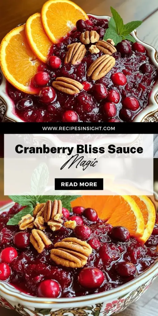 Elevate your holiday feasts with homemade cranberry bliss sauce! This delightful recipe combines the tartness of fresh cranberries with the sweetness of maple syrup and warming spices for the ultimate condiment. Perfect for drizzling over roasted meats, enhancing cheese platters, or swirled into desserts, this versatile sauce is a festive must-have. Click through to explore the step-by-step guide and discover how to bring this flavorful celebration to your table!