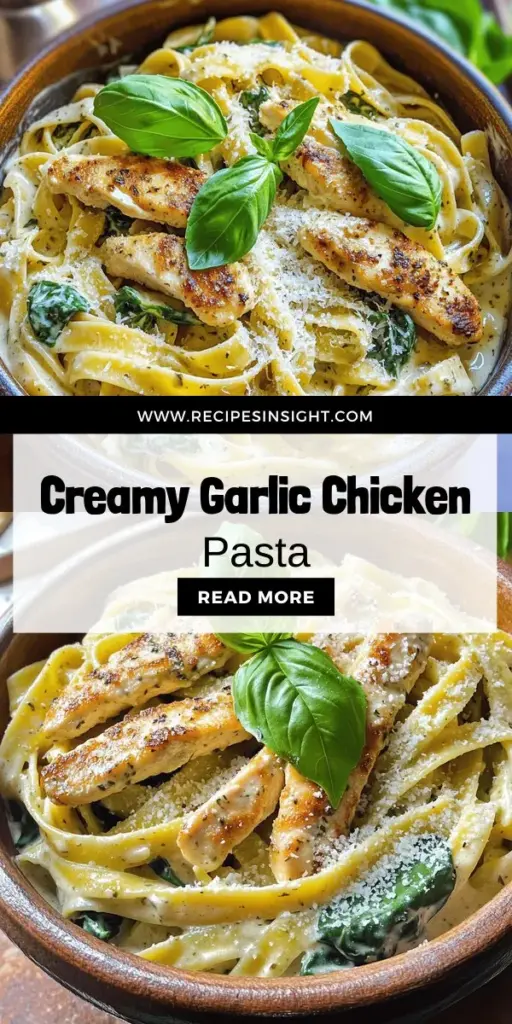 Indulge in the deliciously comforting experience of Creamy Garlic Herb Chicken Pasta! This easy recipe combines succulent chicken, tender pasta, and a rich, creamy garlic sauce with fresh herbs to create a meal perfect for any occasion. Whether it's a weeknight dinner or a gathering with friends, this dish is sure to impress everyone at the table. Click through to discover the full recipe and bring a burst of flavor into your kitchen today!