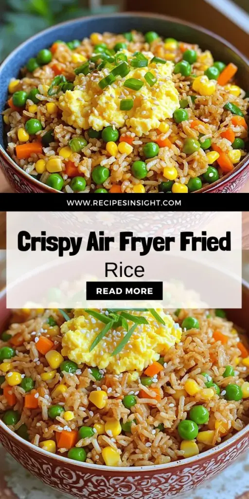 Elevate your dinner with this simple and flavorful air fryer fried rice recipe! Discover how to achieve that perfect crispy texture using an air fryer while enjoying a healthier meal with less oil. This recipe is quick, easy, and customizable with your favorite ingredients. Whether you’re using leftover rice or fresh veggies, you’ll be amazed at the delicious results. Click through to explore the full recipe and impress your taste buds tonight!