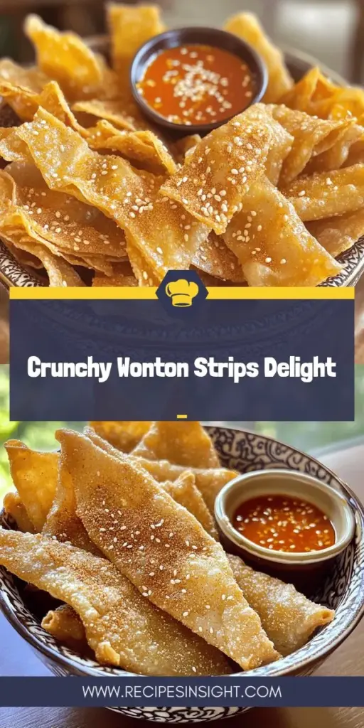 Discover the ultimate snack with our crispy fried wonton strips recipe! These deliciously crunchy treats are easy to make and perfect for any occasion, whether as a standalone appetizer or a savory topping for your favorite dishes. With just a few ingredients and simple steps, you can impress your guests in no time. Click through to explore the full recipe, tips for seasoning, and creative serving suggestions that will elevate your snacking game!