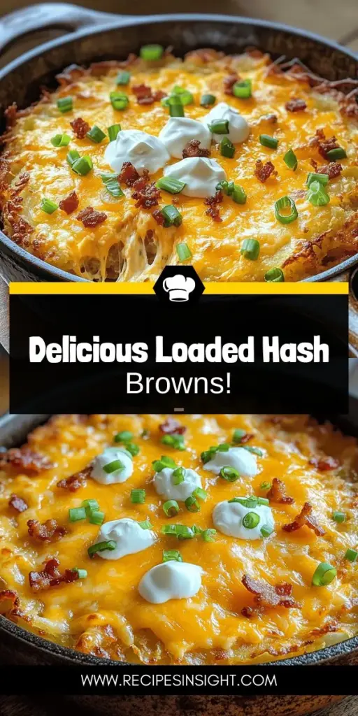 Satisfy your cravings with this loaded hash browns recipe that's crispy, cheesy, and bursting with flavor! Perfect for breakfast, brunch, or any meal, this quick and simple guide will help you create the ultimate loaded hash browns at home. Learn about essential ingredients, delicious toppings, and expert cooking tips to achieve that perfect texture. Click through to discover the full recipe and start cooking your new favorite dish today!