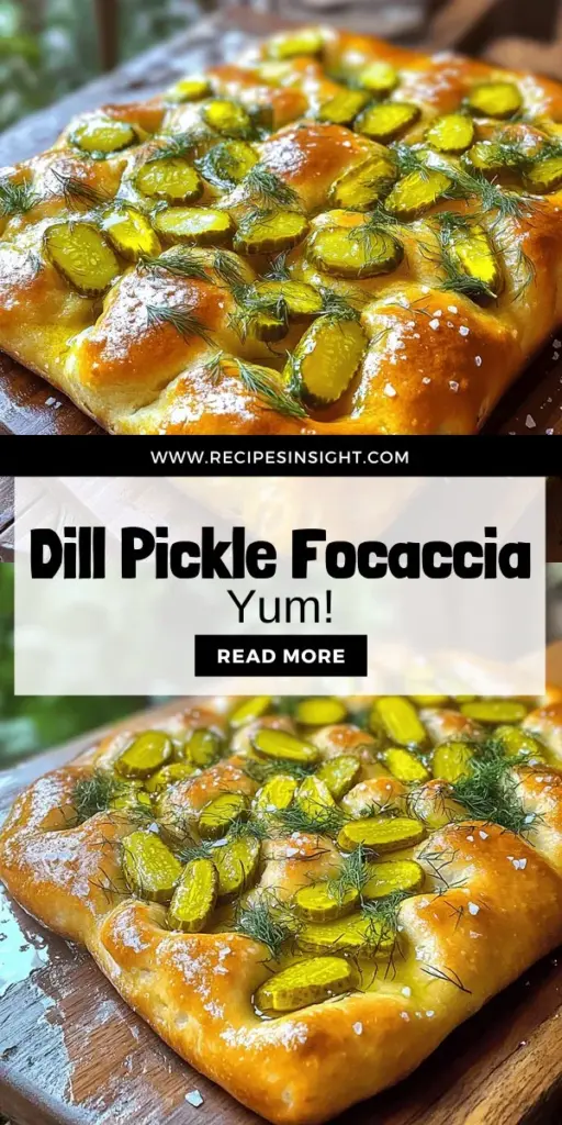 Discover the irresistible taste of Dill Pickle Focaccia Delight! This unique recipe combines the soft, pillowy texture of traditional focaccia with the tangy crunch of dill pickles, creating a flavor sensation that’s perfect for any occasion. Whether served as a stunning appetizer or a savory sandwich base, this focaccia will be the talk of your table. Click through to explore the full recipe and elevate your baking with this delicious twist on a classic bread!