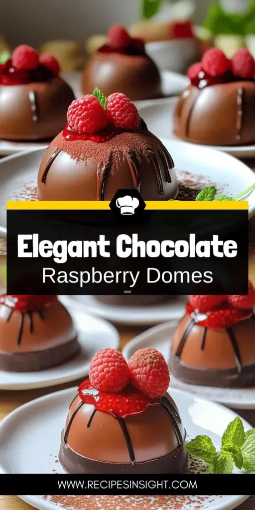 Impress your guests with the exquisite Chocolate Raspberry Mousse Domes! These elegant desserts offer a delightful balance of rich chocolate and tangy raspberries, creating a memorable treat for any occasion. In this blog post, you'll find step-by-step instructions, tips for perfect texture, and exciting variations to elevate your dessert game. Click through to explore the full recipe and discover how to make these stunning mousse domes that everyone will love!