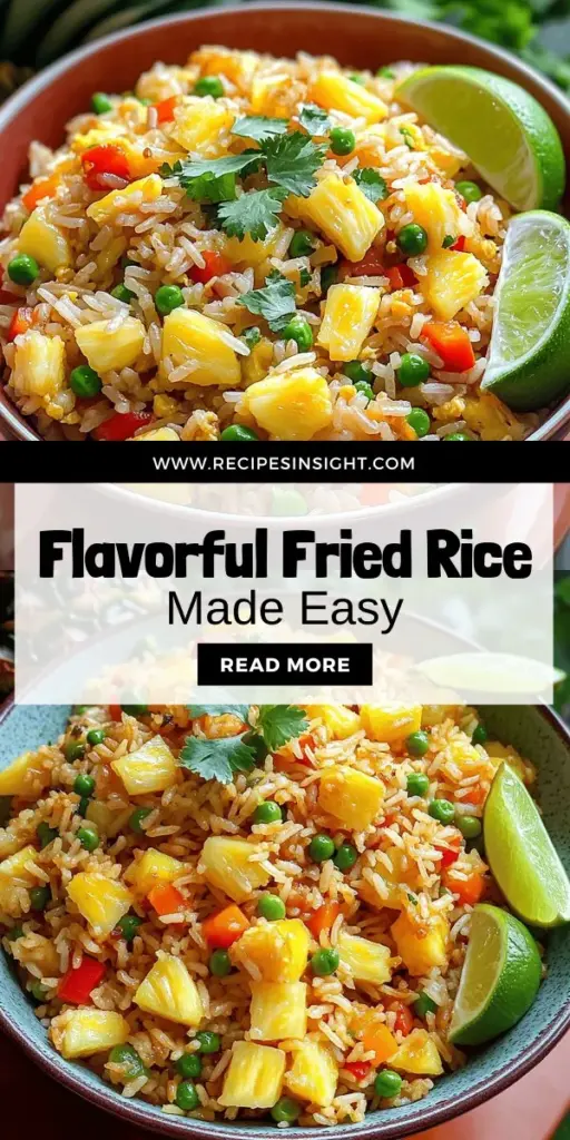 Discover how to make a delicious fried rice recipe that is both simple and packed with flavor! This guide will take you through essential ingredients, cooking tips, and fun variations to elevate your dish. Whether you're a beginner or a seasoned chef, you'll find everything you need to create a mouthwatering fried rice, including a delightful tropical twist with pineapple. Click through to explore this satisfying recipe and impress your family at mealtime!