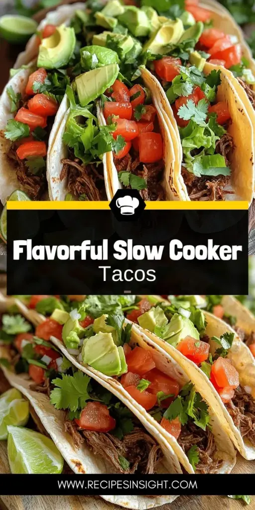 Discover the ultimate hands-off dinner with Savory Slow Cooker Shredded Beef Tacos! This easy recipe transforms tender beef chuck roast into delicious, flavor-packed tacos the whole family will love. Perfect for busy weeknights, just toss in your ingredients, let the slow cooker do its magic, and enjoy melt-in-your-mouth tacos topped with your favorite fresh ingredients. Click through to explore this simple recipe and make your next dinner a hit!