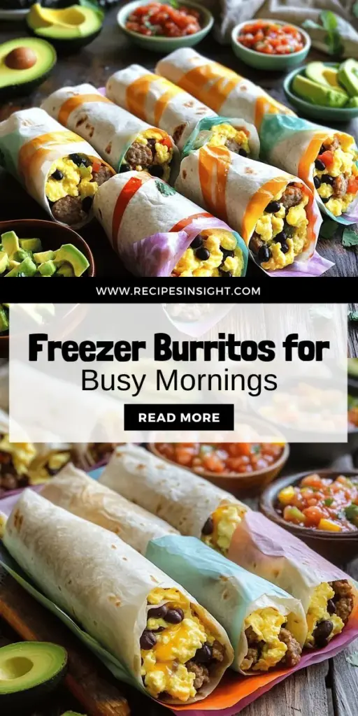 Kickstart your busy mornings with delicious freezer breakfast burritos! This quick and easy recipe allows you to prep your burritos in advance, saving time and effort when you’re in a rush. Packed with nutritious ingredients, these burritos offer endless filling options to satisfy every palate. Ready to enjoy a hassle-free breakfast? Click through to explore the full recipe and elevate your morning routine!