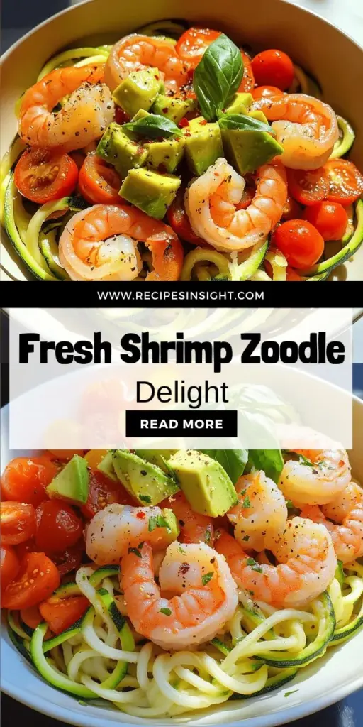 Dive into deliciousness with Savory Summer Shrimp Zoodle Bowls! This vibrant dish combines juicy shrimp and fresh zucchini noodles for a light, healthy meal perfect for summer days. Discover essential ingredients like cherry tomatoes and avocado, and learn how to make perfect zoodles. Cooking is easy with my step-by-step instructions! Click through to explore the full recipe and elevate your summer cooking game today!