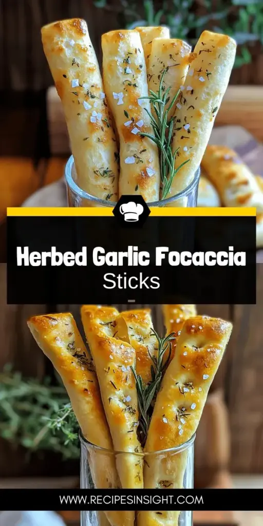 Experience the delightful flavor of Garlicky Herbed Focaccia Breadsticks that will elevate any meal! These easy-to-make breadsticks are crisp on the outside and soft on the inside, infused with garlic and fresh herbs. Perfect as appetizers, snacks, or sides, they're a crowd-pleaser for every gathering. Ready to impress your friends and family? Click through to explore the full recipe and bring the comforting aroma of homemade bread into your kitchen!