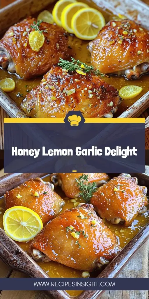 Elevate your dinner with this flavorful Honey Lemon Garlic Chicken recipe that combines sweet, tangy, and savory flavors in every bite. Learn how to create a mouthwatering marinade, choose the best chicken cuts, and explore cooking methods like baking and grilling. Don't miss the perfect sides to complement this dish. Click through to discover all the delicious details and turn your meal into a memorable feast for family and friends!