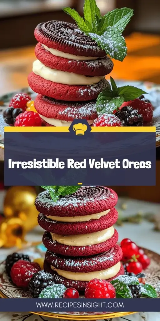 Indulge your sweet tooth with homemade Red Velvet Oreos, the ultimate treat for dessert lovers! Discover the unique flavors of rich red velvet cookies combined with creamy cream cheese filling. In this post, we'll share creative recipes and fun ways to use these limited edition delights in your baking. Don't miss out on this festive favorite—click to explore delicious recipes and learn how to make your own Red Velvet Oreos today!