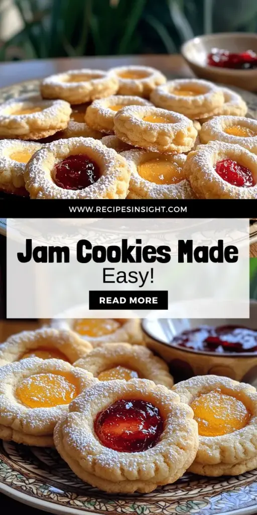 Bake delightful jam cookies with this easy guide! Discover simple ingredients, step-by-step instructions, and creative flavor combinations that will impress everyone. Whether you're a novice or a pro, learn how to achieve the perfect jam-filled cookie every time. From healthy swaps to festive ideas, this baking guide has it all. Click through to explore the full recipes and start your tasty baking adventure today!