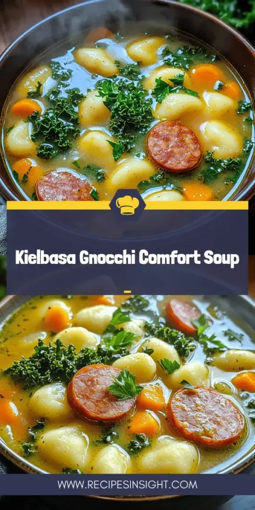 Warm up on chilly nights with a comforting bowl of Kielbasa Gnocchi Delight Soup. This quick and easy recipe blends savory kielbasa with pillowy gnocchi and vibrant vegetables, delivering heartwarming satisfaction in every spoonful. Perfect for weeknight dinners or cozy gatherings, this dish promises to be a family favorite. Dive into this delightful cooking adventure and click to discover the full recipe that will nourish your soul!