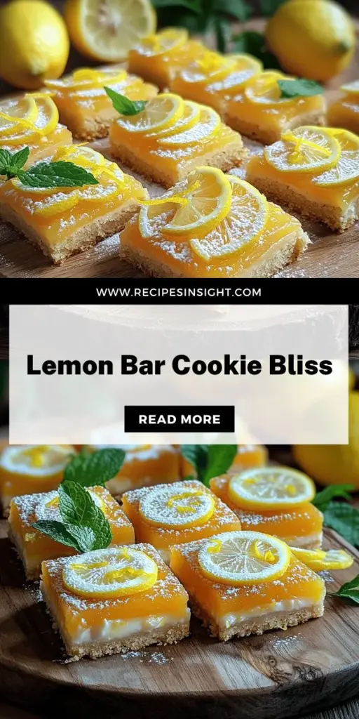 Indulge in the perfect blend of sweet and tangy with these Lemon Bar Cookies! This easy recipe combines the buttery richness of cookie dough with a zesty lemon filling, creating a delightful treat for any occasion. Ideal for gatherings or as a simple snack, these cookies are sure to impress. Ready to whip up your own batch? Click through to explore the full recipe and bring the sunshine taste of Lemon Bar Cookies into your kitchen today!