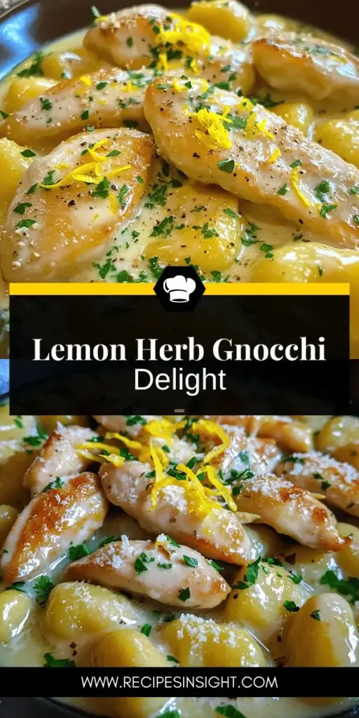 Discover the delightful flavors of Zesty Lemon Gnocchi with Herb Chicken in this easy-to-follow recipe. This dish combines soft, pillowy gnocchi with tender chicken, all enveloped in a refreshing lemon sauce that will awaken your taste buds. Perfect for weeknight dinners or special occasions, this recipe is simple yet satisfying. Click through to explore the full recipe and elevate your dinner game with this delicious meal!