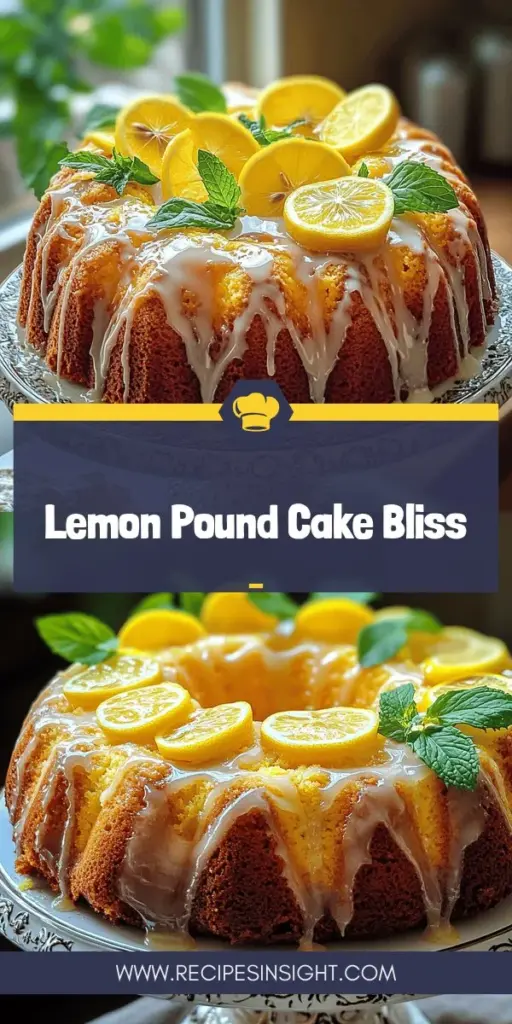 Discover the delightful world of Italian Lemon Pound Cake with this easy and moist recipe! Infused with zesty lemon flavors and a tender crumb, this cake is perfect for any occasion. You'll learn essential baking tips, key ingredients, and fun variations that make it unique. Whether you're serving it at a gathering or enjoying it with tea, this cake brings joy to every bite. Ready to bake this delicious treat? Click through to explore the full recipe now!