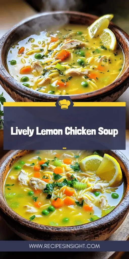 Warm up with a bowl of Lively Lemon Chicken Orzo Soup, a delightful blend of tender chicken, vibrant vegetables, and zesty lemon that’s both nourishing and refreshing. This easy recipe is packed with protein, vitamins, and comforting flavors, making it the perfect meal for any season. Whether you're in need of a cozy dinner or a quick weeknight solution, this soup fits the bill. Click through to explore the full recipe and discover how to create this healthy masterpiece in your kitchen!