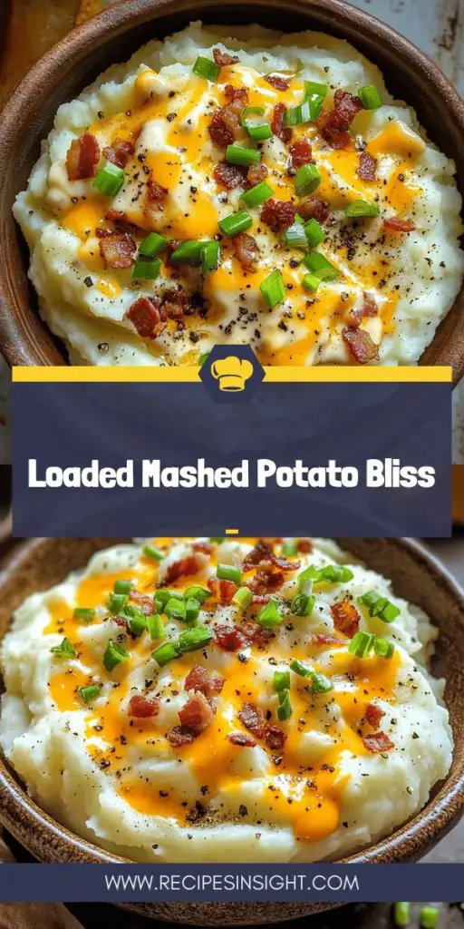 Indulge in the ultimate comfort food with our Ultimate Loaded Mashed Potatoes recipe! This creamy, buttery delight is packed with delicious ingredients like cheddar cheese, crispy bacon, and sour cream, making it a perfect side dish for any occasion. Easy to make and fully customizable, these loaded mashed potatoes are sure to impress your family and friends. Click through to explore the full recipe and elevate your dinner today!