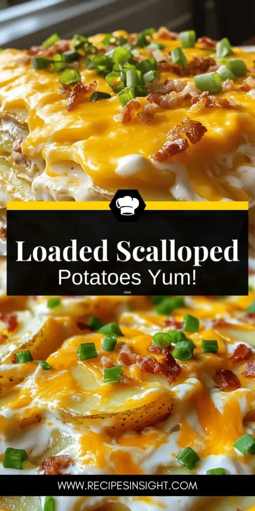 Discover the secret to a delicious family favorite with our mouthwatering loaded scalloped potatoes recipe! This creamy dish combines layers of russet potatoes, sharp cheddar cheese, and crispy bacon for a comforting treat that elevates any meal. Perfect for gatherings or a cozy night in, these scalloped potatoes are sure to impress. Click through to explore the full recipe and learn how to make this decadent side dish today!