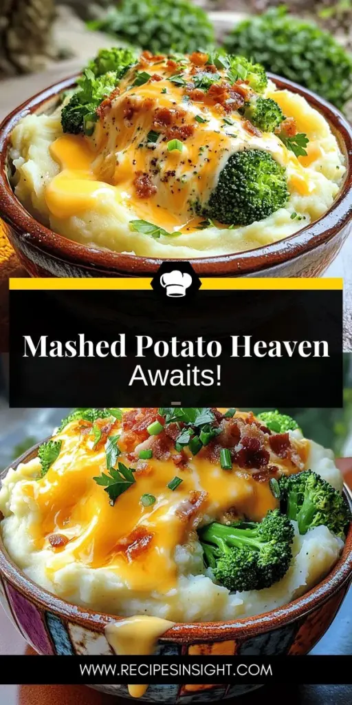 Indulge in comfort food with our Heavenly Mashed Potato Bowl recipe—your new go-to for creamy, nostalgic flavors! This versatile dish allows you to customize potatoes with toppings like cheese, bacon, fresh veggies, and more. Perfect for family dinners or casual gatherings, it takes just 30 minutes to prepare. Discover a world of flavor combinations and elevate your meals to new heights. Click to explore this delicious recipe and start creating your perfect bowl today!