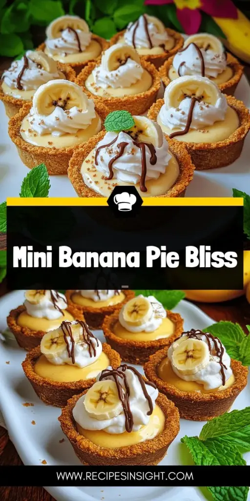 Delight your taste buds with an easy and delicious Mini Banana Cream Pie recipe! This fun dessert combines a buttery graham cracker crust with a creamy custard and fresh banana slices, perfect for any gathering. Explore variations to suit your dietary needs, tips to keep bananas fresh, and creative presentation ideas to impress your guests. Click through to discover the full recipe and make these delightful mini treats today!