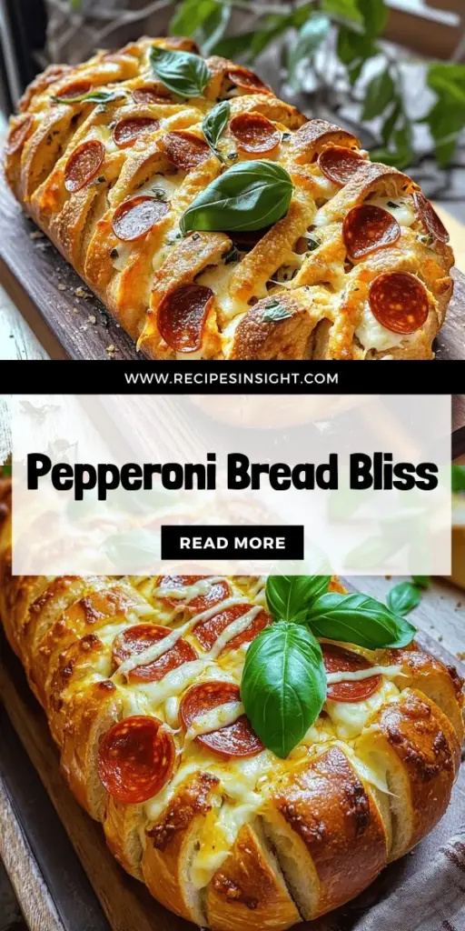 Indulge in the ultimate comfort food with our delicious Pepperoni Pull Apart Bread! This easy recipe combines warm, soft bread with gooey mozzarella and savory pepperoni, perfect for gatherings or movie nights. Whether you're a novice or a seasoned chef, you'll love how simple it is to create this crowd-pleaser. Click through to explore the full recipe and discover tips to make your Pepperoni Pull Apart Bread extra special!