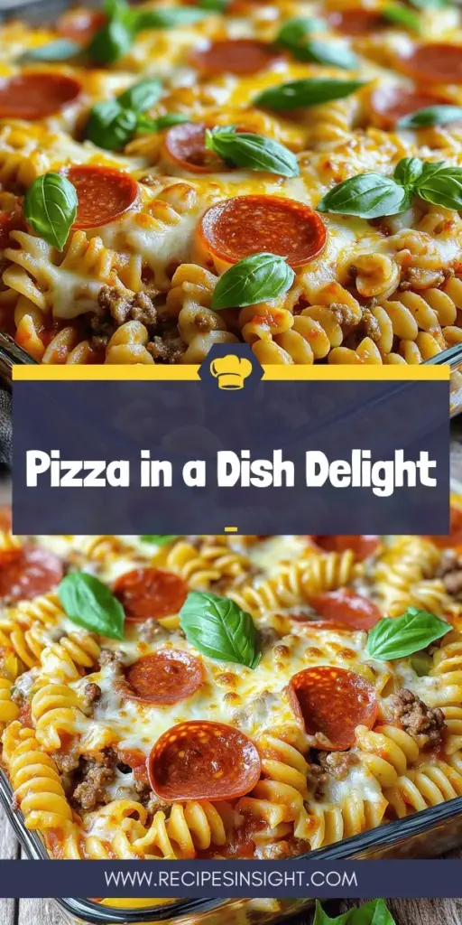 Discover the ultimate family favorite with our Cheesy Delight Pizza Casserole Recipe! This comforting dish combines all the delicious flavors of pizza into a single, easy-to-prepare casserole. Perfect for busy weeknights, this recipe features savory ground beef, vibrant veggies, and gooey cheese, ensuring every bite is a hit. Ready to impress your loved ones? Click through to explore this mouthwatering recipe and make mealtime memorable!