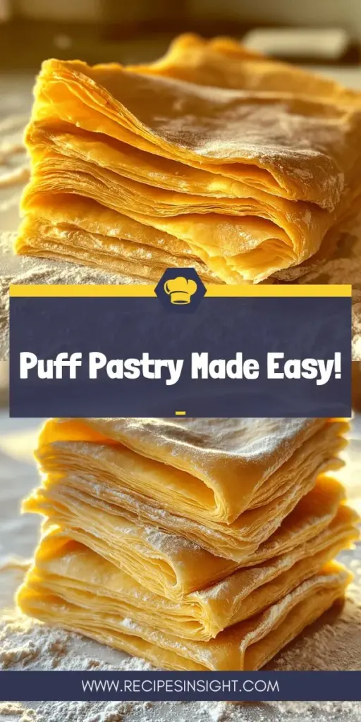 Elevate your baking game with homemade puff pastry! In Puff Pastry Dough Simplified for Easy Baking, discover how to create flaky layers with just a few essential ingredients. This guide breaks down everything from mixing techniques to smart storage tips, making it easy and fun. Impress your family and friends with delicious sweet and savory treats. Click through to explore the complete recipe and unleash your inner baker today!