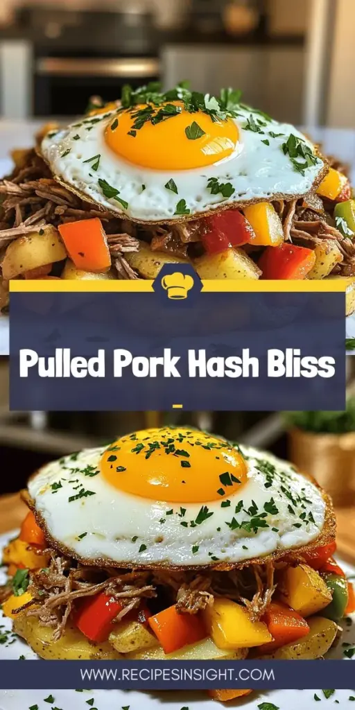 Elevate your breakfast game with pulled pork hash, a savory delight everyone will love! This recipe combines tender pulled pork, crunchy potatoes, and colorful veggies for a satisfying meal. Discover essential ingredients, cooking tips, and exciting variations to make it uniquely yours. Whether it's brunch or breakfast, pulled pork hash is a must-try! Click through to explore the full recipe and bring this flavorful dish to your table!