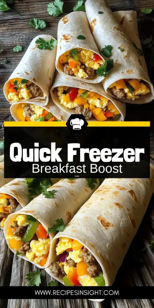 Kickstart your busy mornings with freezer breakfast burritos! These easy-to-make burritos are packed with protein, healthy fats, and fiber, providing a nutritious and delicious option for breakfast on the go. With a variety of fillings, from savory sausage to vibrant veggies, you can customize them to fit your taste. Discover how to prepare, freeze, and reheat these satisfying burritos, so you're always ready to fuel your day. Click through for all the delicious recipes!