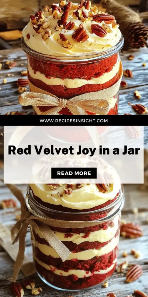 Delight your senses with a fun and delicious twist on a classic dessert: Red Velvet Cake in a Jar! This beautiful layered treat is perfect for any occasion, from parties to cozy nights in. With easy-to-follow recipes and customizable options, you can craft a rich and moist cake that everyone will love. Ready to impress your guests or indulge yourself? Click through to explore the full recipe and start creating your tasty jars today!