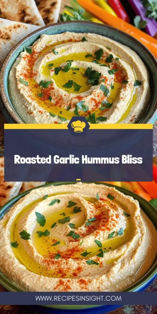 Discover the irresistible flavors of homemade deliciously creamy roasted garlic hummus! This simple recipe combines protein-rich chickpeas, roasted garlic, tahini, and fresh lemon juice for a dip that's not only tasty but also nutritious. Perfect for parties or a healthy snack, it's easy to customize and spans cultures with its variations. Click through to explore this delightful recipe and impress your friends and family with your cooking skills!