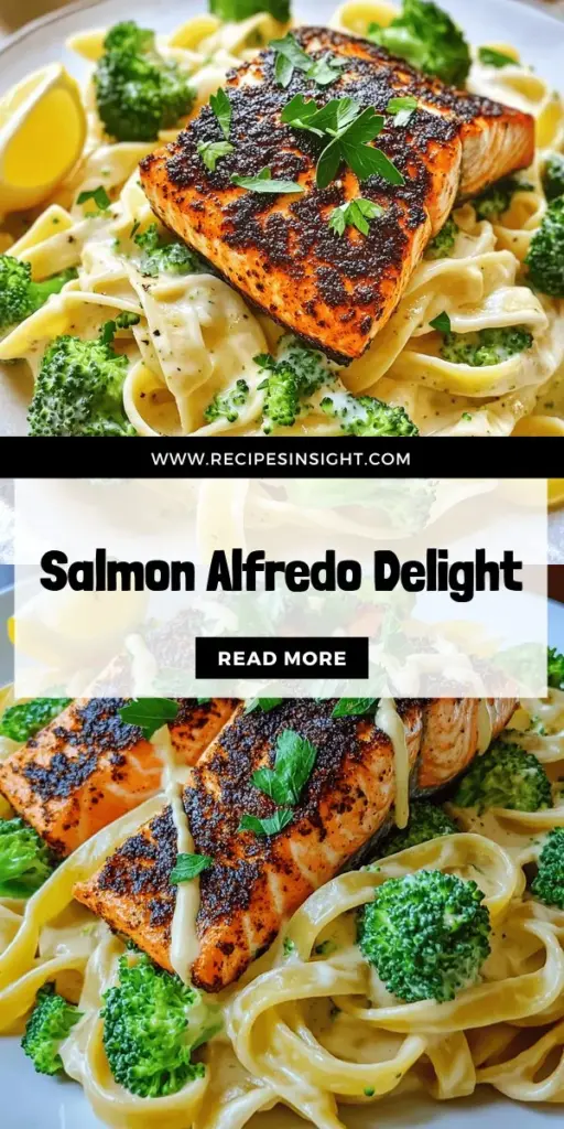 Savor the delightful blend of flavors in this Blackened Salmon & Creamy Broccoli Alfredo recipe! This dish features seared salmon with a spicy kick paired beautifully with rich, creamy Alfredo sauce and tender fettuccine. Bursting with nutrients from fresh broccoli, it's perfect for impressing guests or enjoying a cozy dinner at home. Click through to explore this easy-to-follow recipe and elevate your culinary skills today!